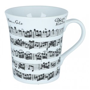 Taza blanca porcelana Vivaldi