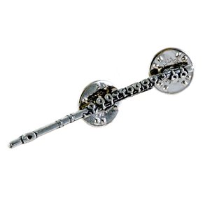 Pin flauta travesera plateado FL