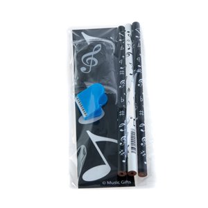 Set punto libro, 3 lápices, goma y pinza GG108N