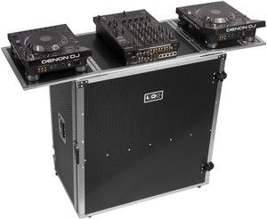U92049SL2 - ULTIMATE FOLD OUT DJ TABLE SILVER PLUS (WHEELS)