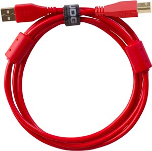 U95003RD - ULTIMATE AUDIO CABLE USB 2.0 A-B RED STRAIGHT 3M