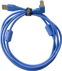 U95005LB - ULTIMATE AUDIO CABLE USB 2.0 A-B BLUE ANGLED 2M