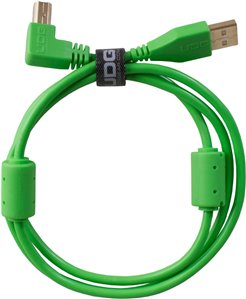 U95005GR - ULTIMATE AUDIO CABLE USB 2.0 A-B GREEN ANGLED 2M