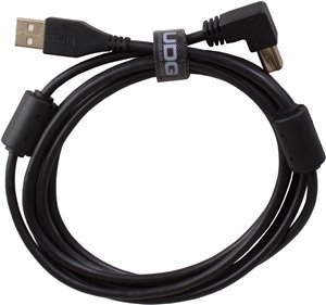 U95006BL - ULTIMATE AUDIO CABLE USB 2.0 A-B BLACK ANGLED 3M