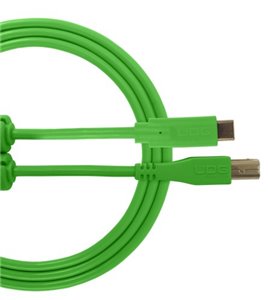 U96001GR - ULTIMATE AUDIO CABLE USB 2.0 C-B GREEN STRAIGHT 1,5M