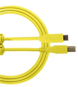 U96001YL - ULTIMATE AUDIO CABLE USB 2.0 C-B YELLOW STRAIGHT 1,5M
