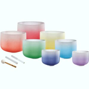 Set de Cuencos de Cuarzo de Chakras Sonic Energy CSBCSETCHA